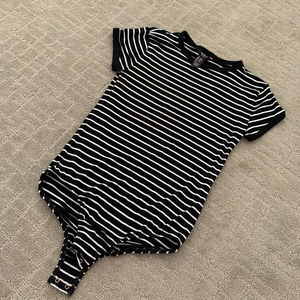 Girls striped bodysuit